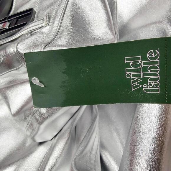 Wild Fable Shimmering Silver Wide Leg Pants - Picture 10 of 13